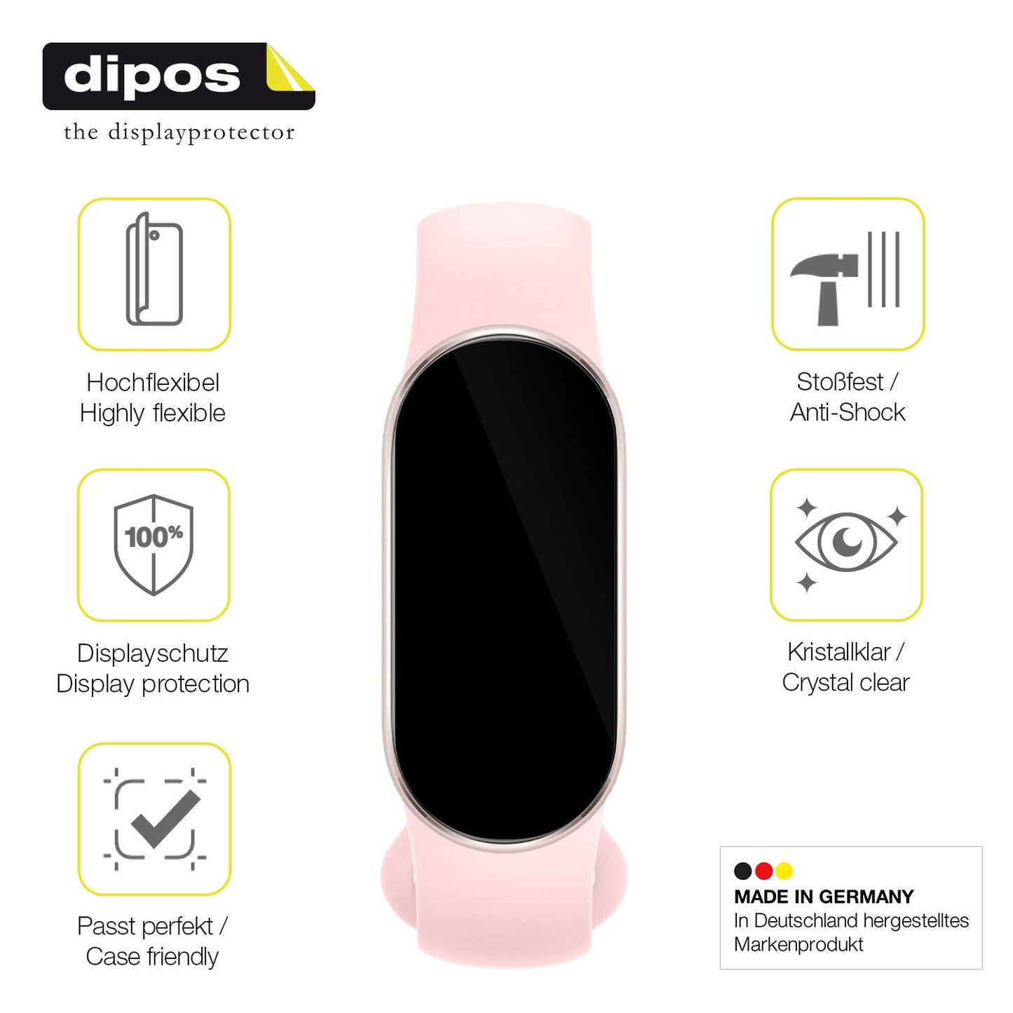 Displayschutz hergestellt in Deutschland, höchste Qualität made in Germany