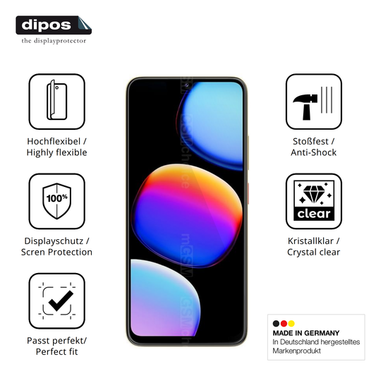 Displayschutz hergestellt in Deutschland, höchste Qualität made in Germany