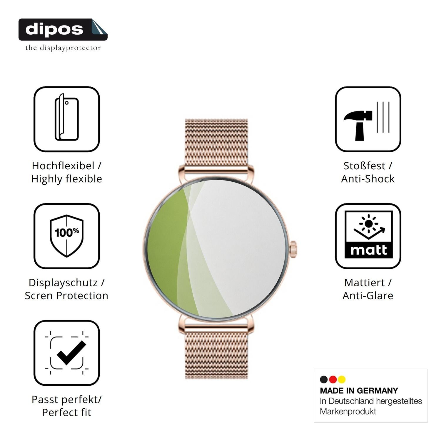 Displayschutz hergestellt in Deutschland, höchste Qualität made in Germany