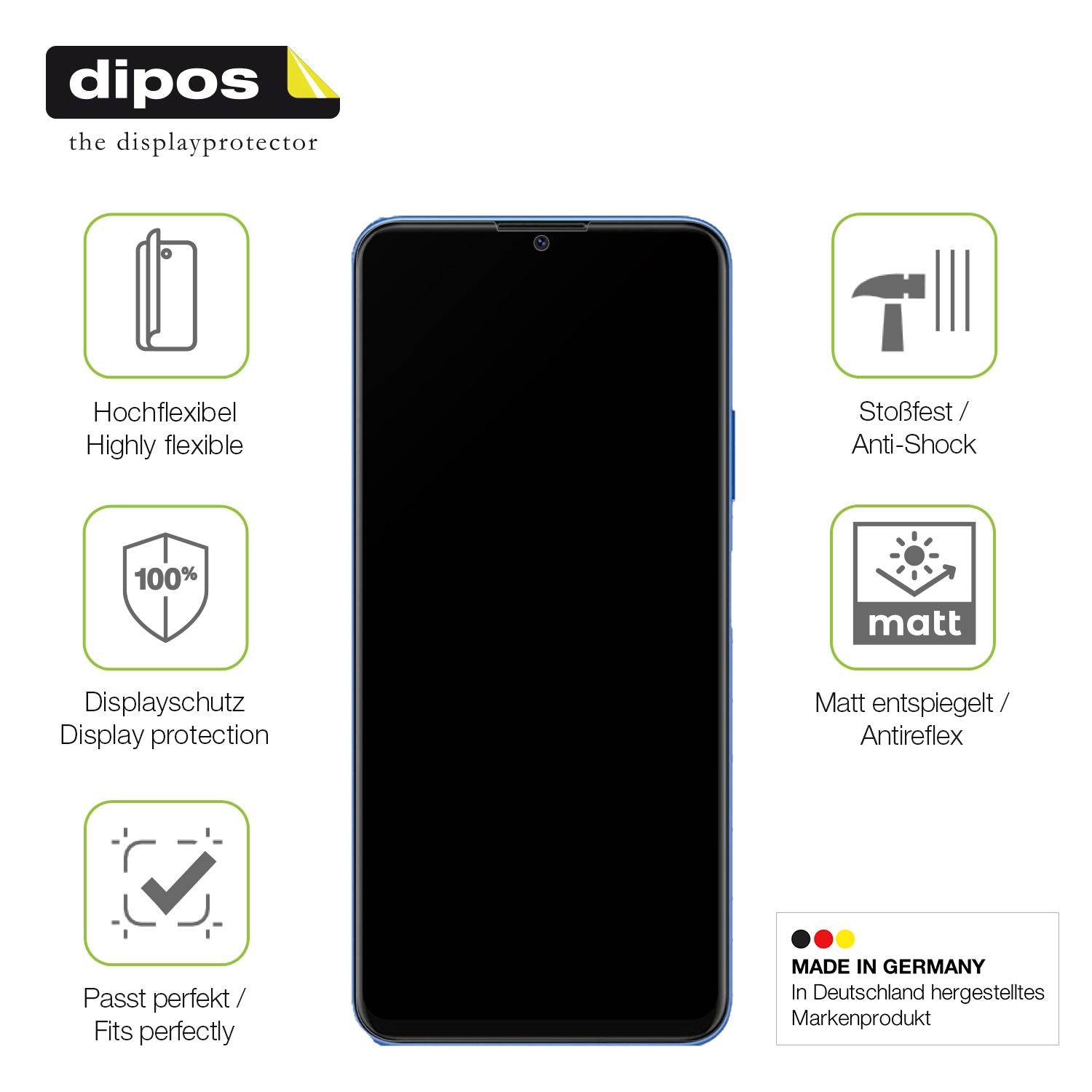 Displayschutz hergestellt in Deutschland, höchste Qualität made in Germany
