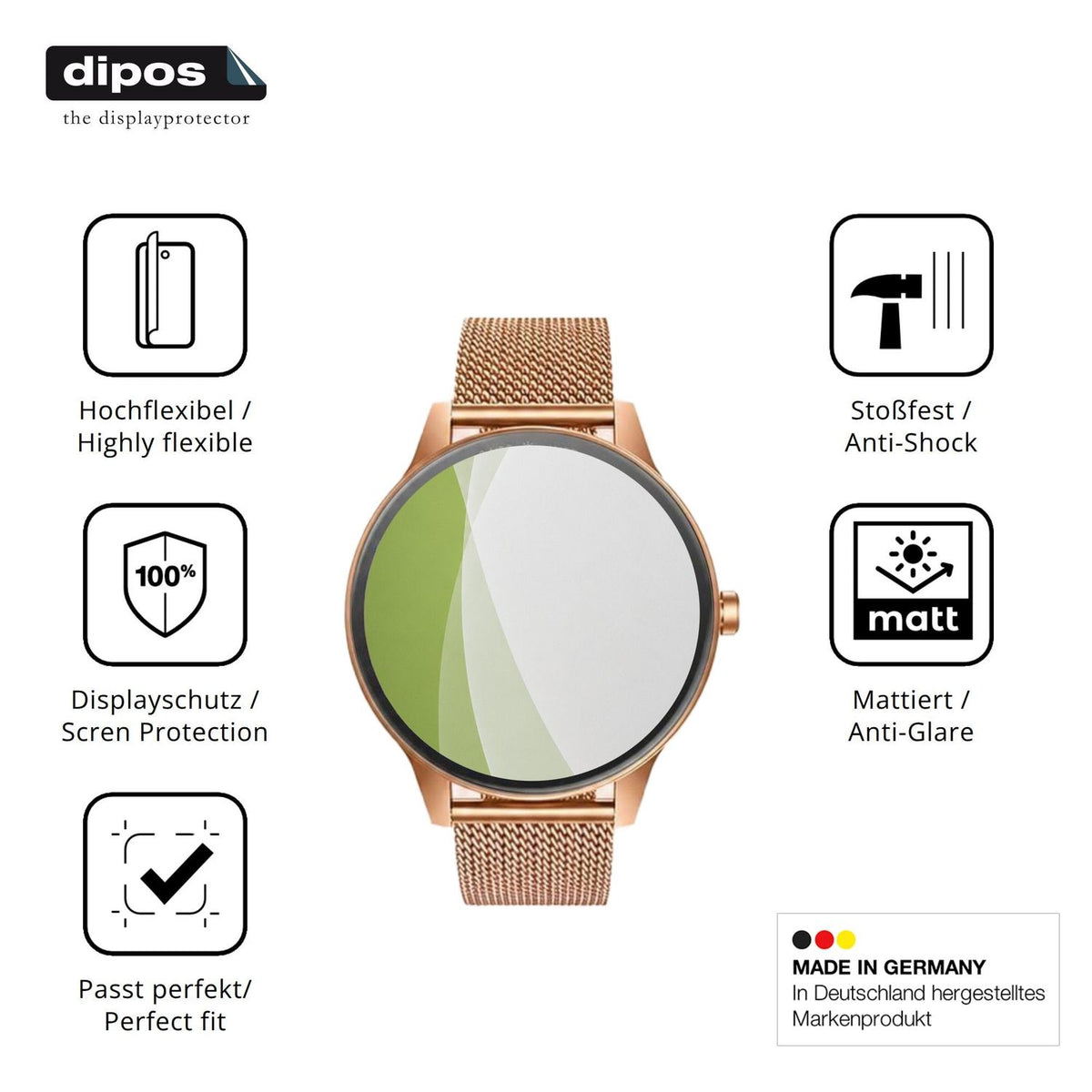 Displayschutz hergestellt in Deutschland, höchste Qualität made in Germany