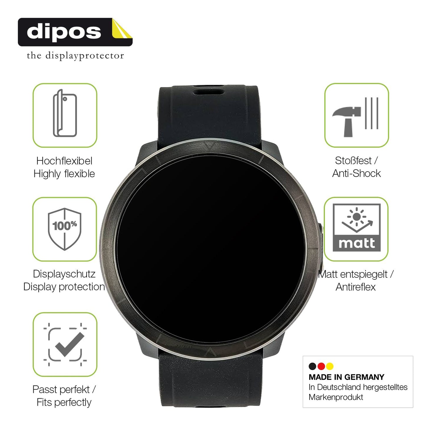 Displayschutz hergestellt in Deutschland, höchste Qualität made in Germany