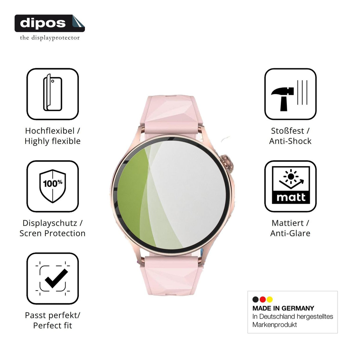 Displayschutz hergestellt in Deutschland, höchste Qualität made in Germany