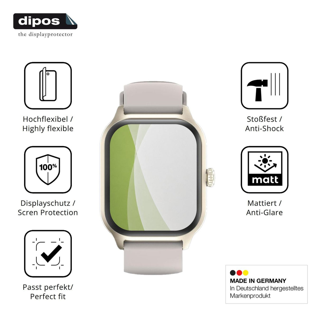 Displayschutz hergestellt in Deutschland, höchste Qualität made in Germany
