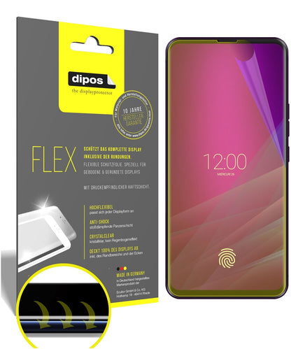 AllviewSoul X6 Xtreme mit aufgebrachter dipos Displayschutzfolie, glasklare Darstellung ohne Einschränkungen