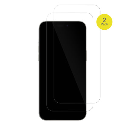 AppleiPhone 16 Plus mit aufgebrachter dipos Displayschutzfolie, glasklare Darstellung ohne Einschränkungen