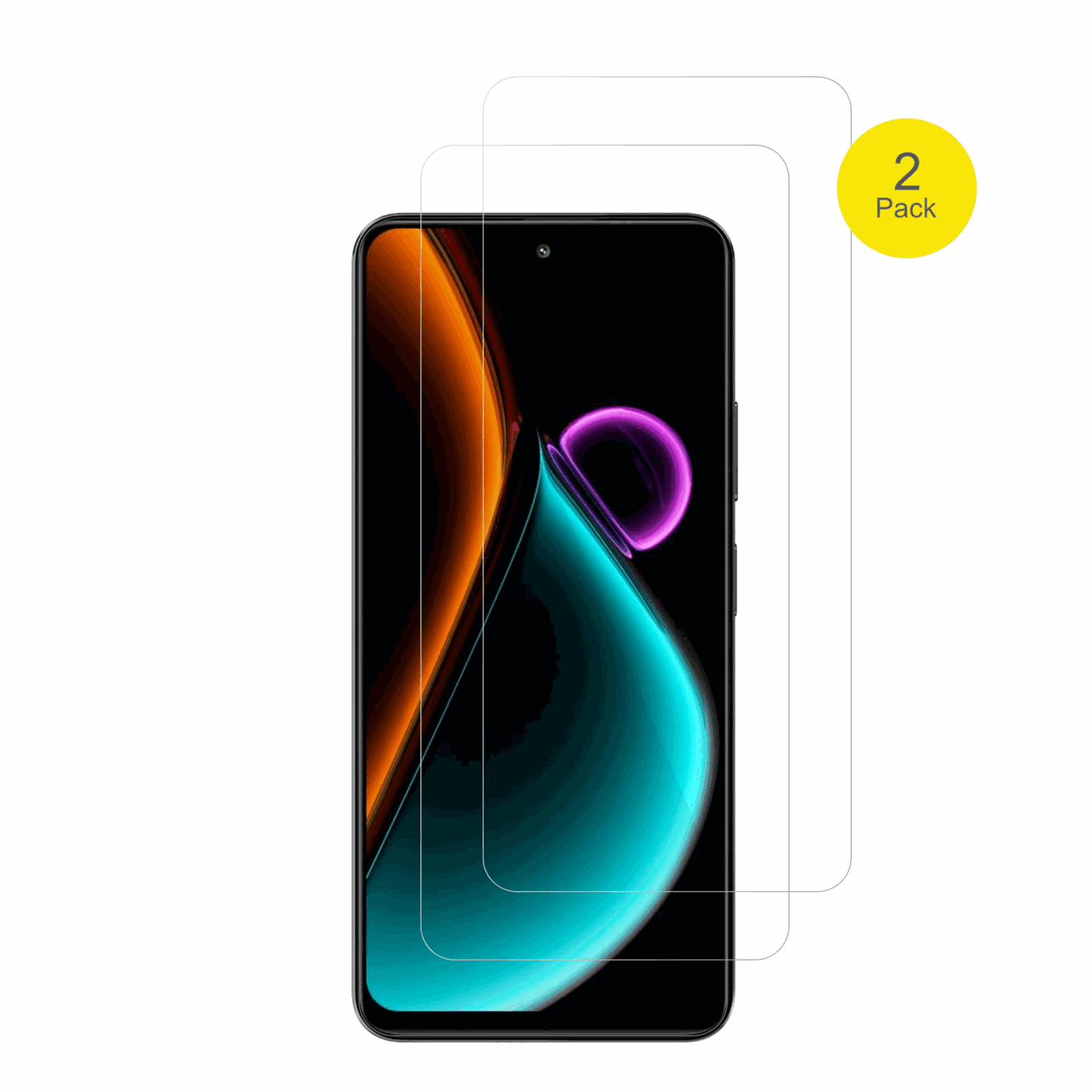 BlackviewColor 6 mit aufgebrachter dipos Displayschutzfolie, glasklare Darstellung ohne Einschränkungen