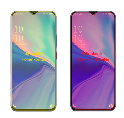 CoolpadCOOL10 mit aufgebrachter dipos Displayschutzfolie, glasklare Darstellung ohne Einschränkungen