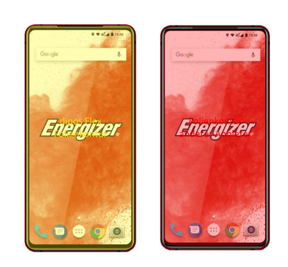 EnergizerPower Max P18K Pop mit aufgebrachter dipos Displayschutzfolie, glasklare Darstellung ohne Einschränkungen