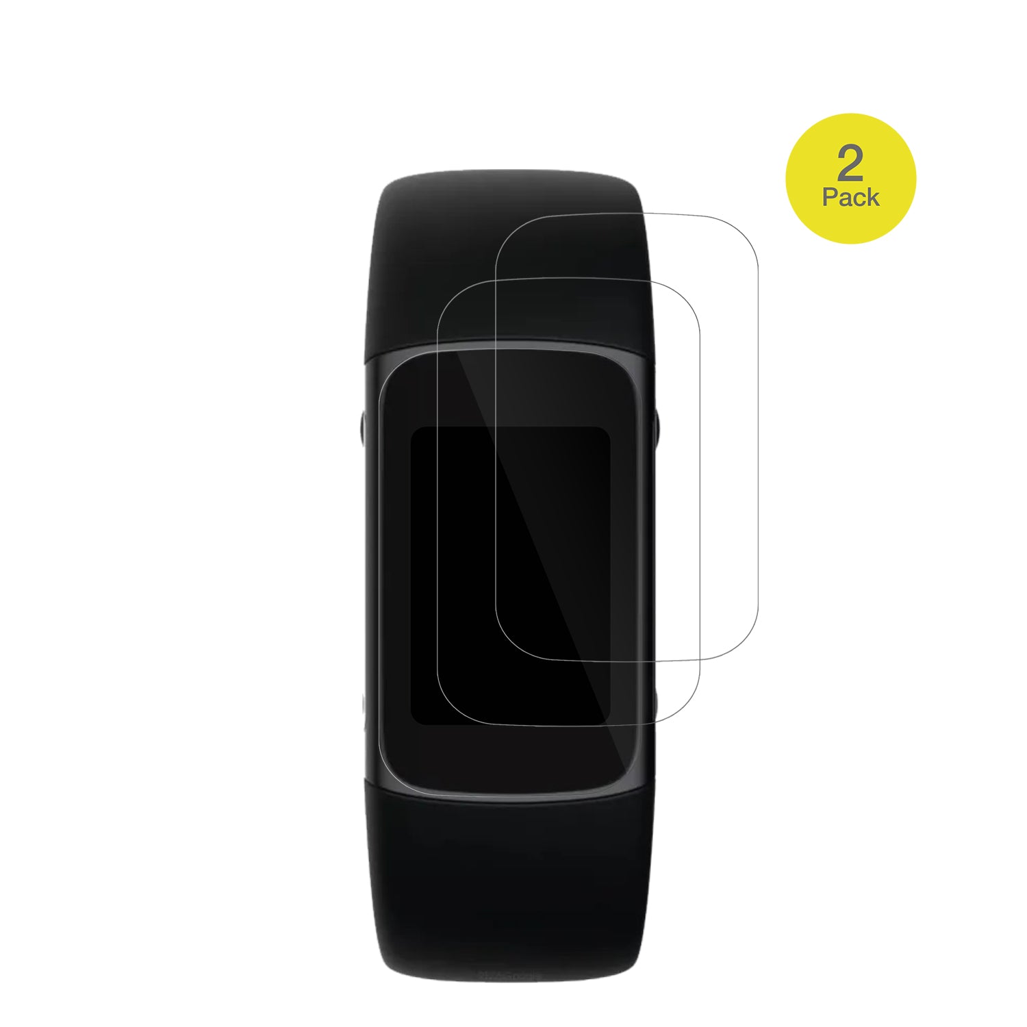 FitbitCharge 6 mit aufgebrachter dipos Displayschutzfolie, glasklare Darstellung ohne Einschränkungen