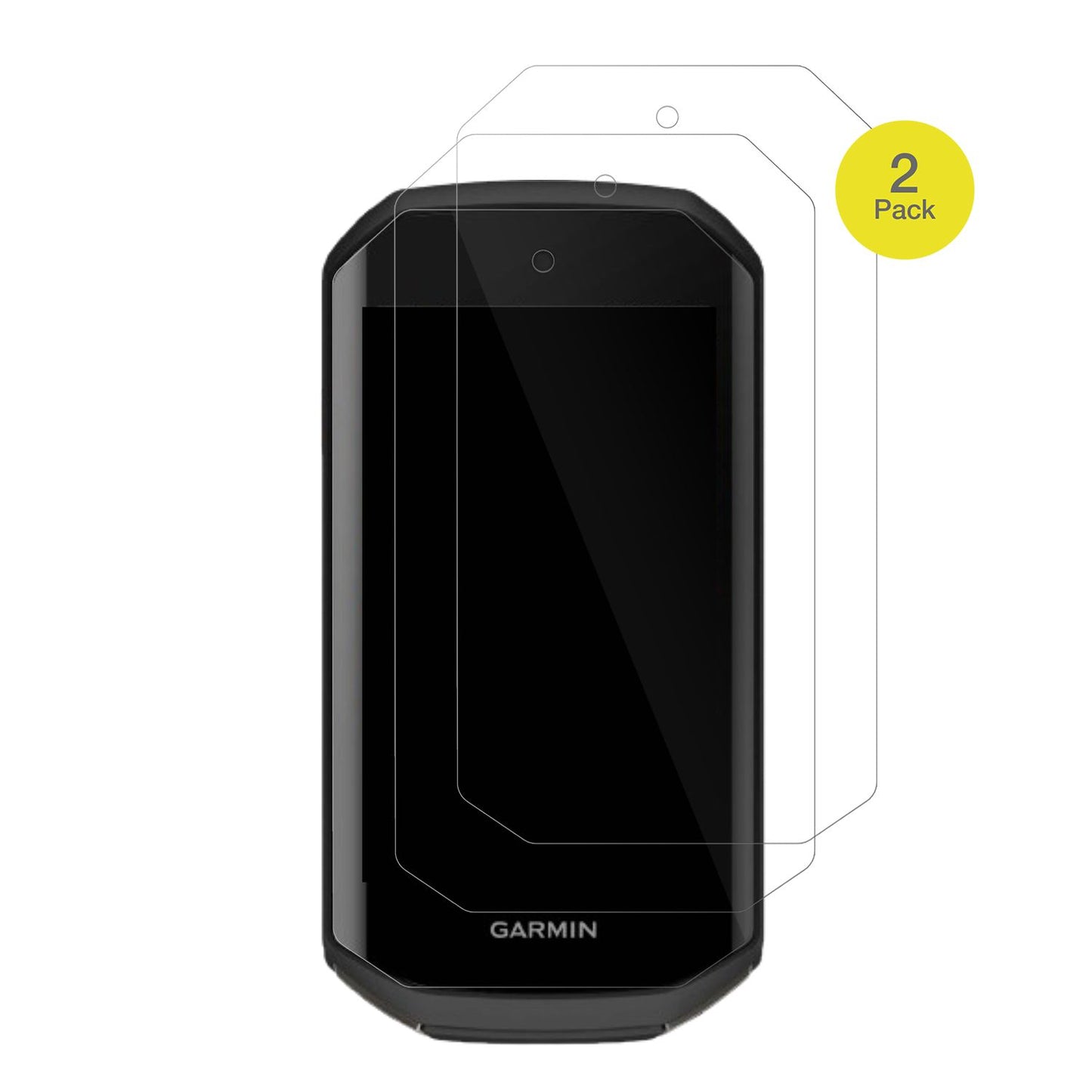 GarminEdge 1050 mit aufgebrachter dipos Displayschutzfolie, glasklare Darstellung ohne Einschränkungen