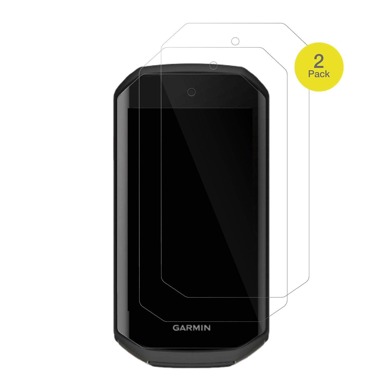 GarminEdge 1050 mit aufgebrachter dipos Displayschutzfolie, glasklare Darstellung ohne Einschränkungen