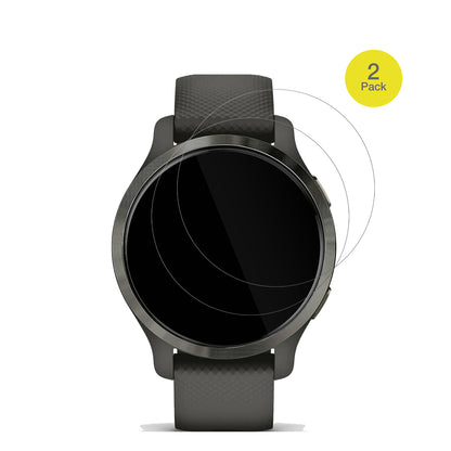 GarminVenu 2s mit aufgebrachter dipos Displayschutzfolie, glasklare Darstellung ohne Einschränkungen