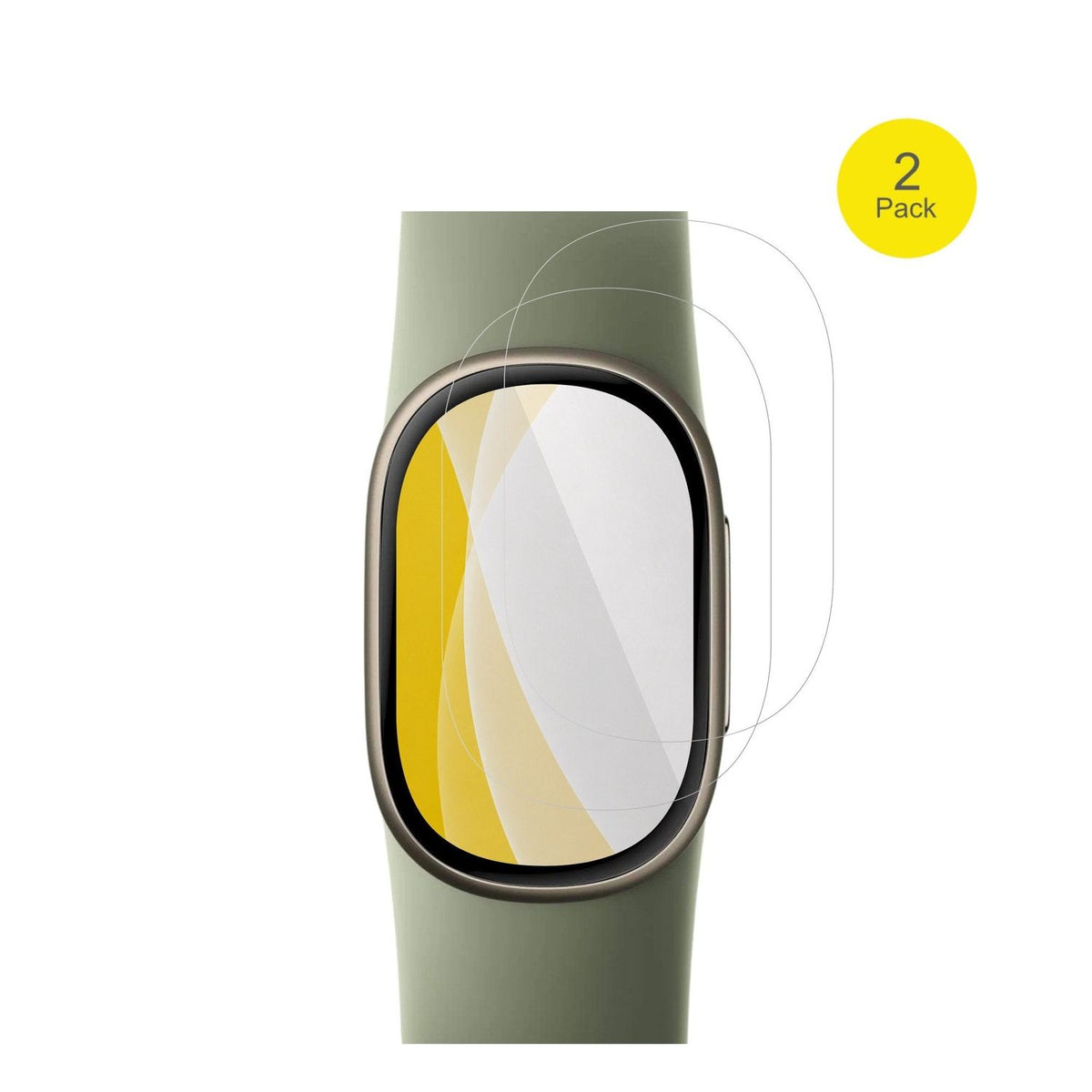 2x 3D Full Cover Schutzfolie für Google FitBit Edge