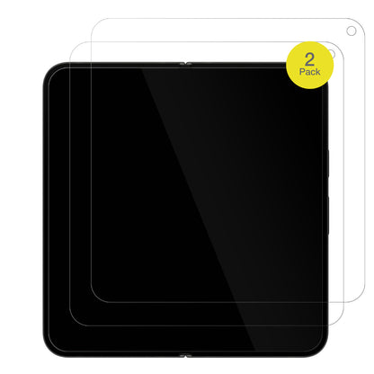 GooglePixel 9 Pro Fold Innenseite mit aufgebrachter dipos Displayschutzfolie, glasklare Darstellung ohne Einschränkungen