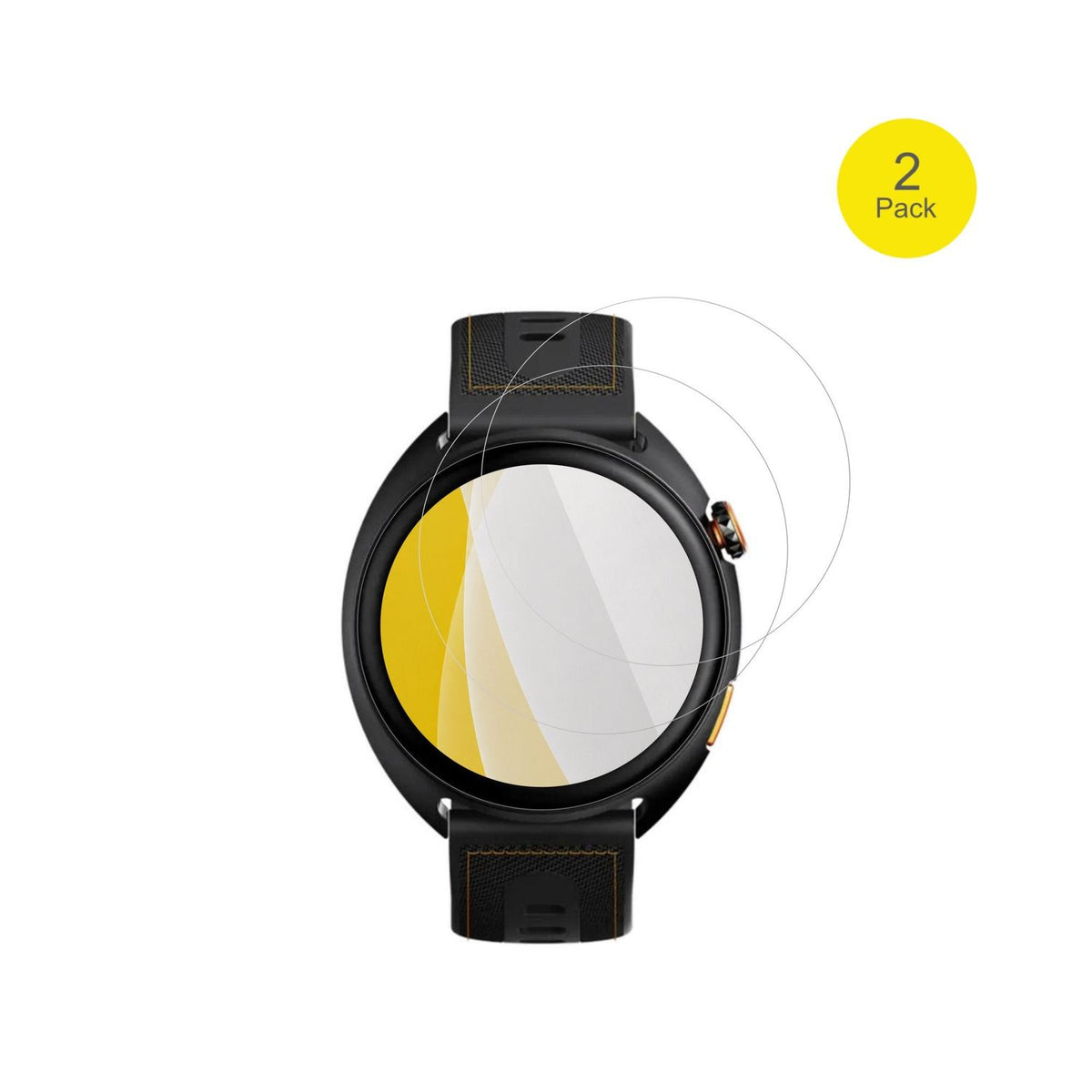 HammerWatch Ventus Pro mit aufgebrachter dipos Displayschutzfolie, glasklare Darstellung ohne Einschränkungen