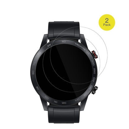 HonorMagic Watch 2 46mm mit aufgebrachter dipos Displayschutzfolie, glasklare Darstellung ohne Einschränkungen