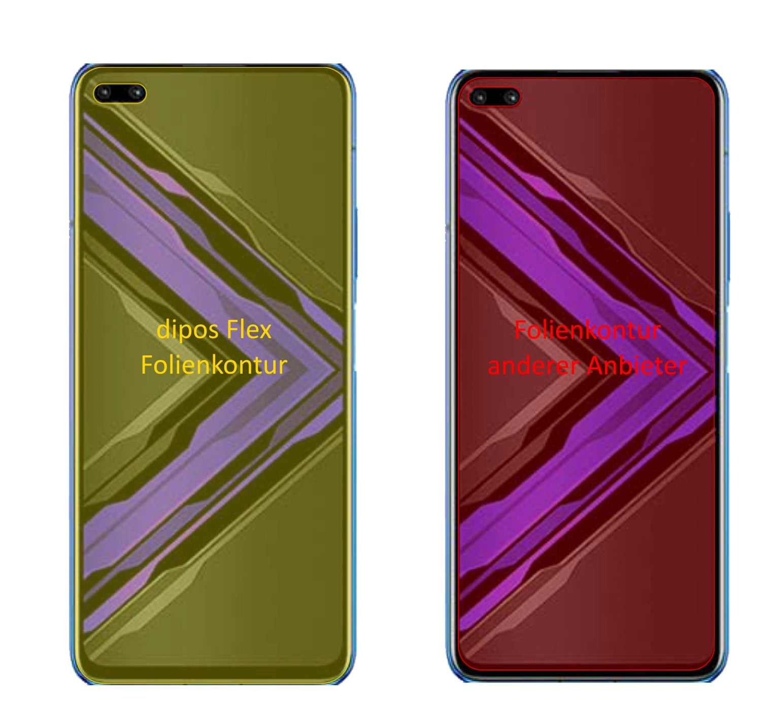 HonorPlay 4 Pro mit aufgebrachter dipos Displayschutzfolie, glasklare Darstellung ohne Einschränkungen