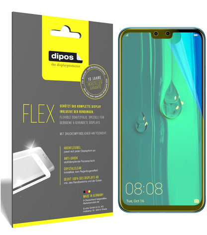 HuaweiEnjoy 9 Plus mit aufgebrachter dipos Displayschutzfolie, glasklare Darstellung ohne Einschränkungen