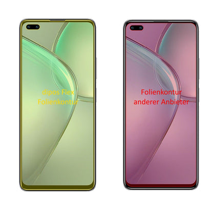 InfinixZero 8 mit aufgebrachter dipos Displayschutzfolie, glasklare Darstellung ohne Einschränkungen