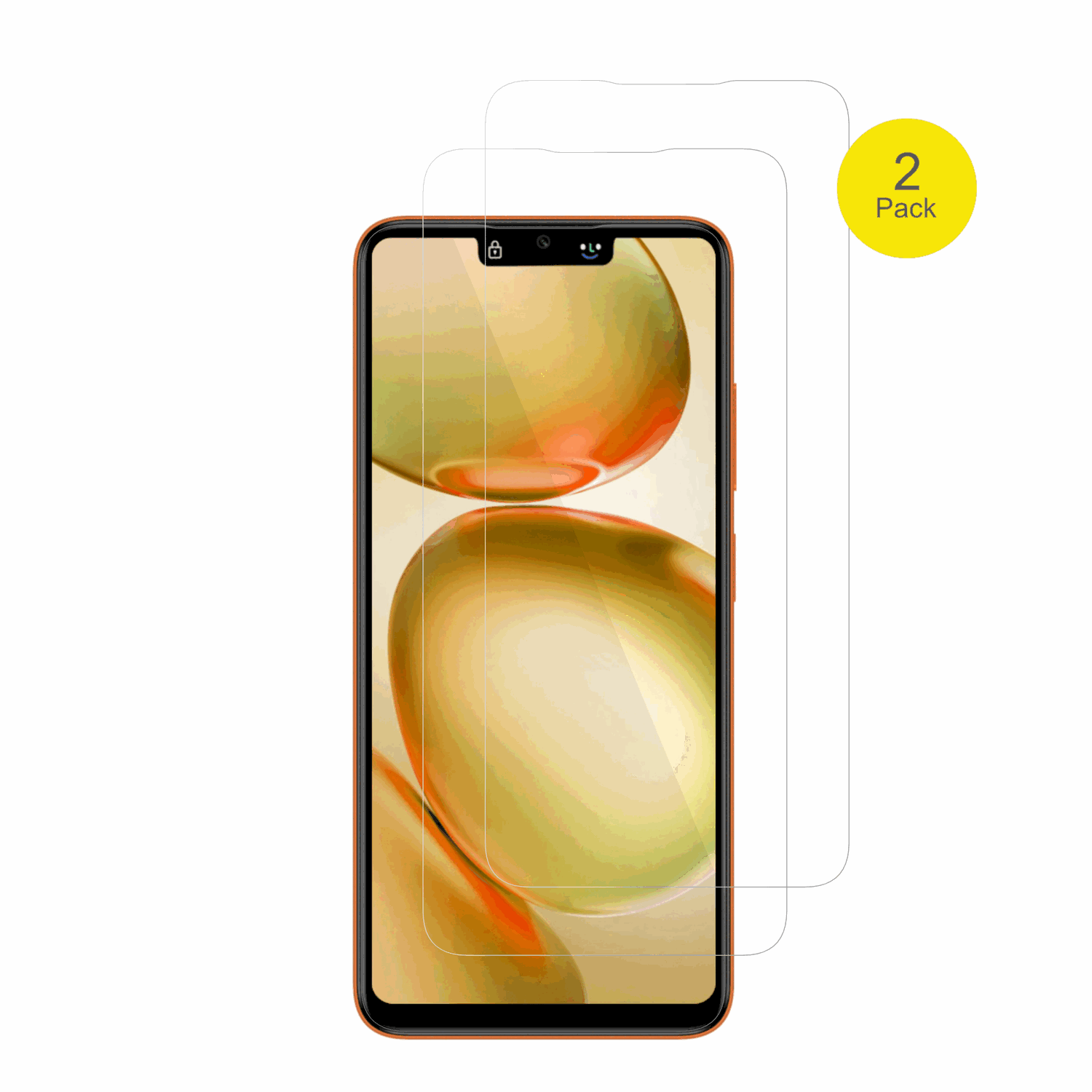 ItelA100 Pro mit aufgebrachter dipos Displayschutzfolie, glasklare Darstellung ohne Einschränkungen