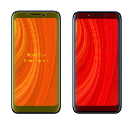 LavaZ61 Pro mit aufgebrachter dipos Displayschutzfolie, glasklare Darstellung ohne Einschränkungen