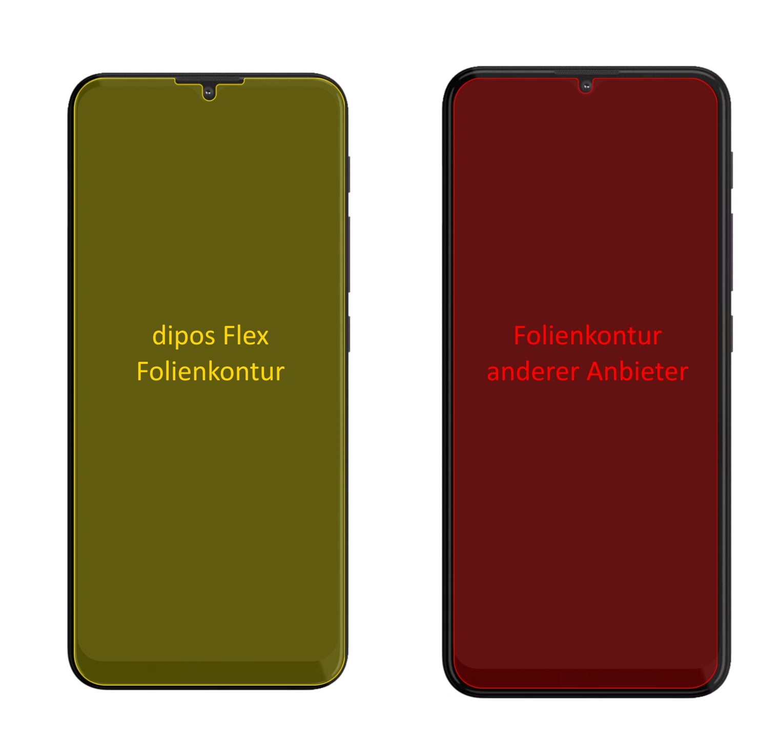 LenovoK13 mit aufgebrachter dipos Displayschutzfolie, glasklare Darstellung ohne Einschränkungen