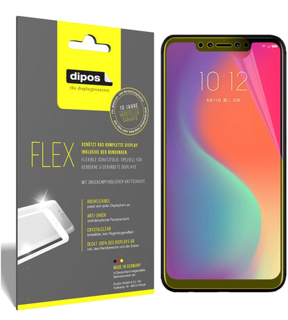LenovoS5 Pro mit aufgebrachter dipos Displayschutzfolie, glasklare Darstellung ohne Einschränkungen