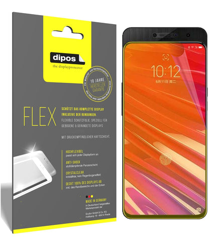 LenovoZ5 Pro GT mit aufgebrachter dipos Displayschutzfolie, glasklare Darstellung ohne Einschränkungen