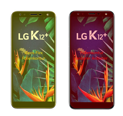 LGK12 Plus mit aufgebrachter dipos Displayschutzfolie, glasklare Darstellung ohne Einschränkungen