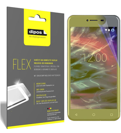 MedionLife E5008 mit aufgebrachter dipos Displayschutzfolie, glasklare Darstellung ohne Einschränkungen