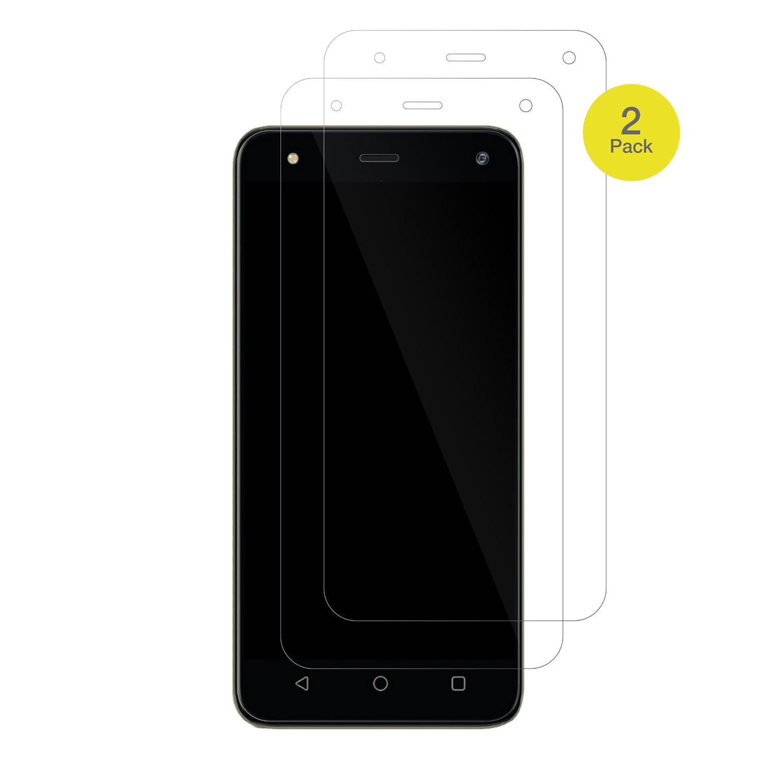 MobicelMX3 mit aufgebrachter dipos Displayschutzfolie, glasklare Darstellung ohne Einschränkungen