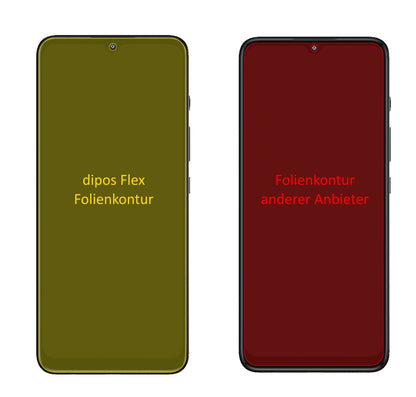 MotorolaMoto G50 mit aufgebrachter dipos Displayschutzfolie, glasklare Darstellung ohne Einschränkungen