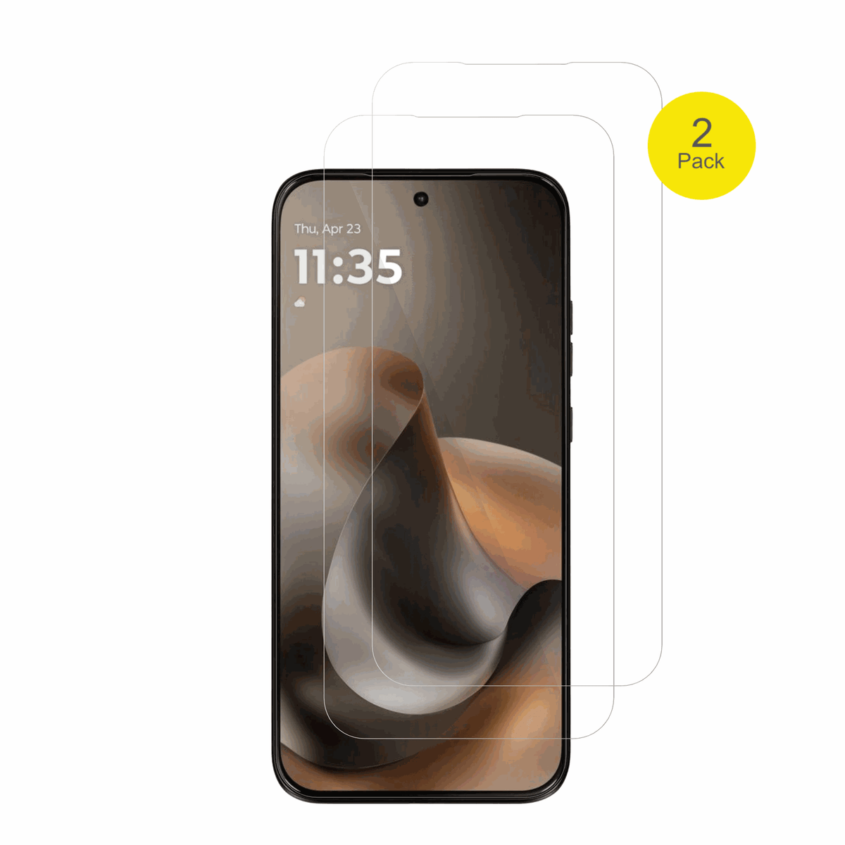 MotorolaMoto G77 mit aufgebrachter dipos Displayschutzfolie, glasklare Darstellung ohne Einschr�nkungen