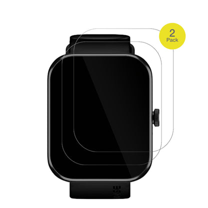 NoiseColorFit Pulse 2 Max mit aufgebrachter dipos Displayschutzfolie, glasklare Darstellung ohne Einschränkungen