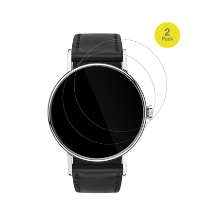 NOMOSGlashütte Ludwig mit aufgebrachter dipos Displayschutzfolie, glasklare Darstellung ohne Einschränkungen