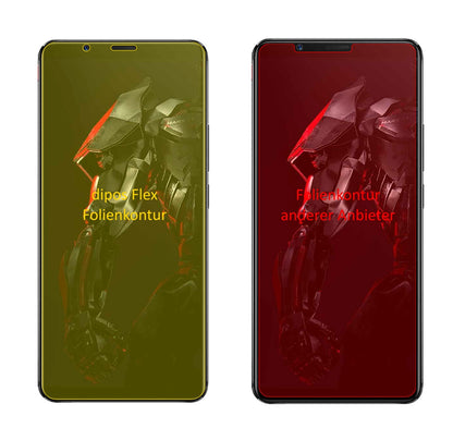 NubiaRed Magic Mars mit aufgebrachter dipos Displayschutzfolie, glasklare Darstellung ohne Einschränkungen