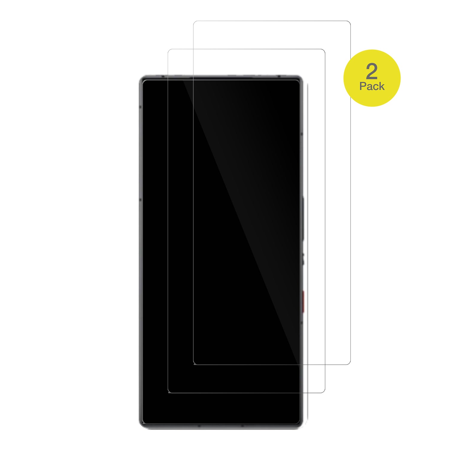 NubiaRedmagic 9s Pro mit aufgebrachter dipos Displayschutzfolie, glasklare Darstellung ohne Einschränkungen