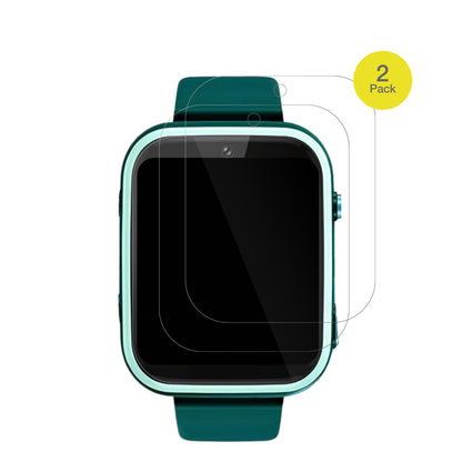 OkyukT45 Smartwatch Kinder mit aufgebrachter dipos Displayschutzfolie, glasklare Darstellung ohne Einschränkungen