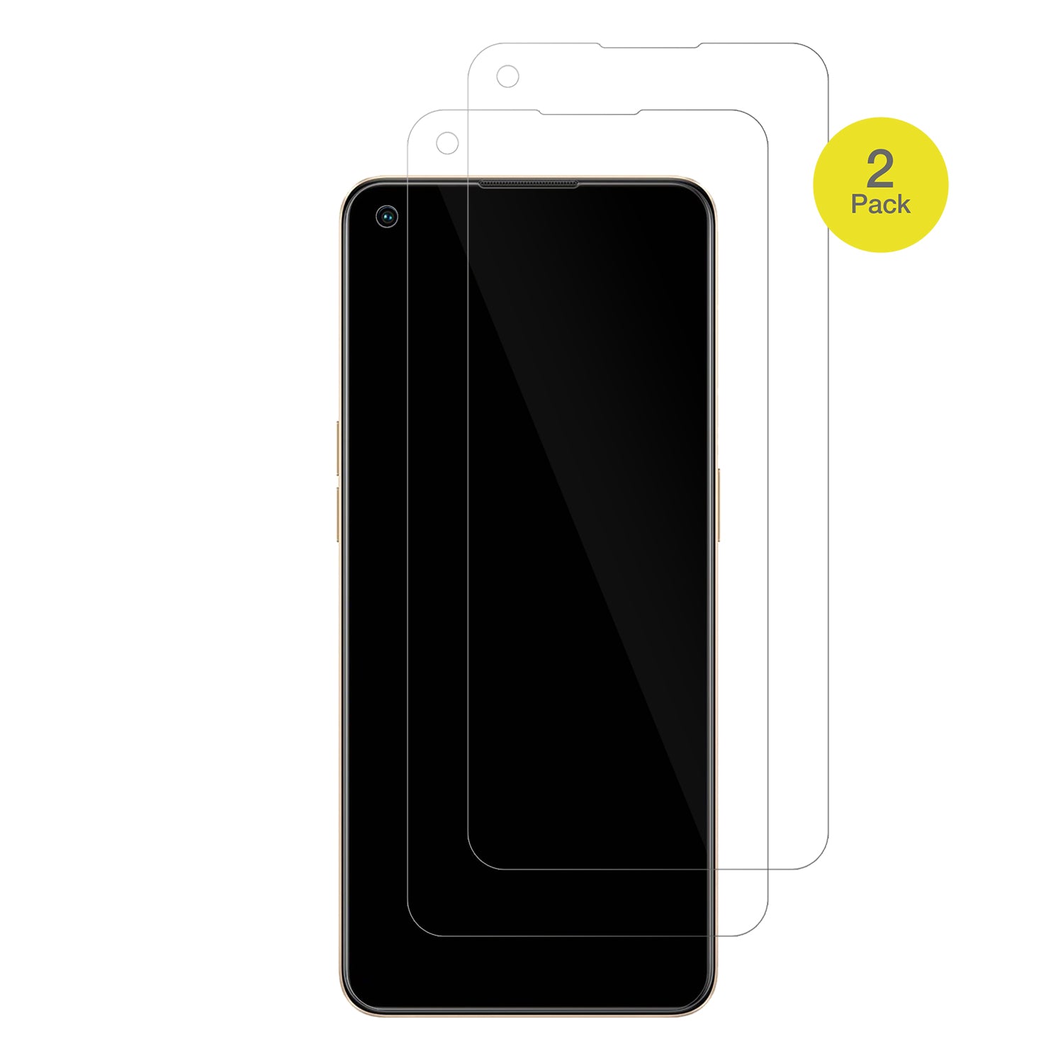 OppoF21 Pro mit aufgebrachter dipos Displayschutzfolie, glasklare Darstellung ohne Einschränkungen