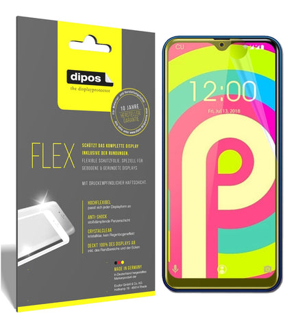 OukitelC 15 Pro mit aufgebrachter dipos Displayschutzfolie, glasklare Darstellung ohne Einschränkungen