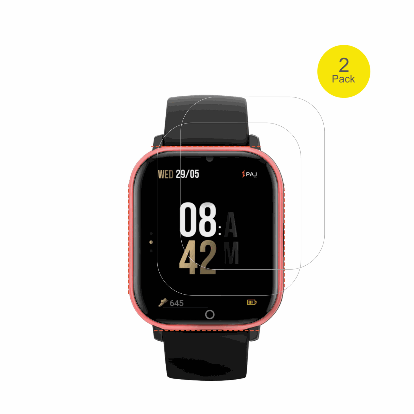PAJGPS Tracker Kids Smartwatch mit aufgebrachter dipos Displayschutzfolie, glasklare Darstellung ohne Einschr�nkungen