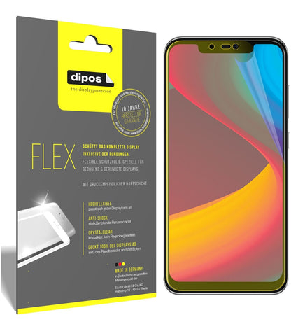 PanasonicEluga X1 mit aufgebrachter dipos Displayschutzfolie, glasklare Darstellung ohne Einschränkungen
