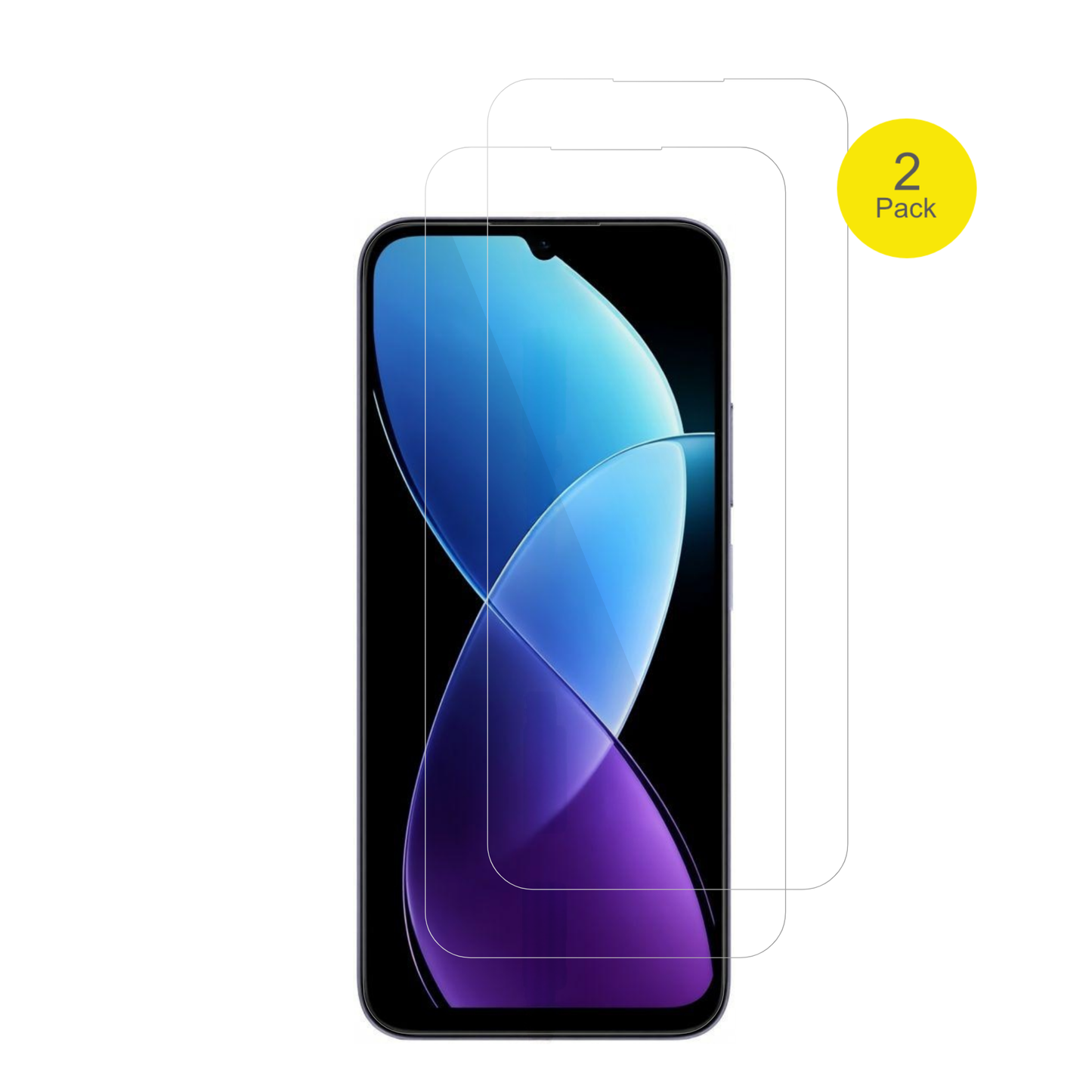 RedmiR70 5G mit aufgebrachter dipos Displayschutzfolie, glasklare Darstellung ohne Einschränkungen