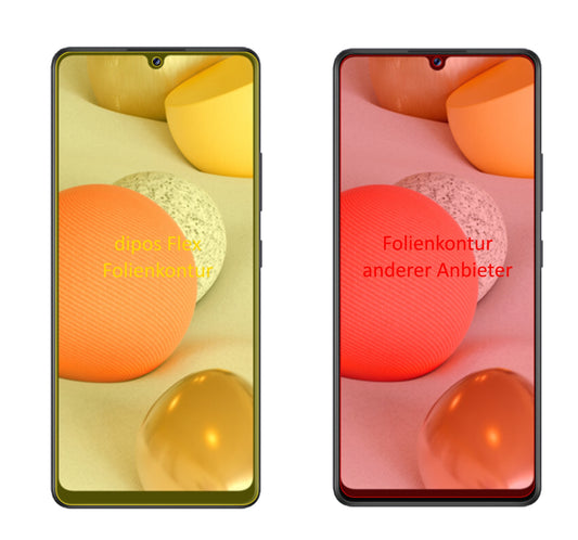 Schutzglasfolie mit optimaler Passform, zur Verwendung mit Hüllen geeignet