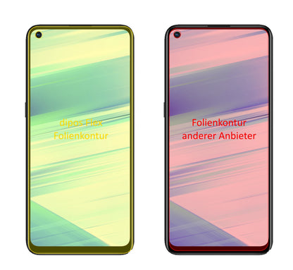 SamsungGalaxy M40 mit aufgebrachter dipos Displayschutzfolie, glasklare Darstellung ohne Einschränkungen