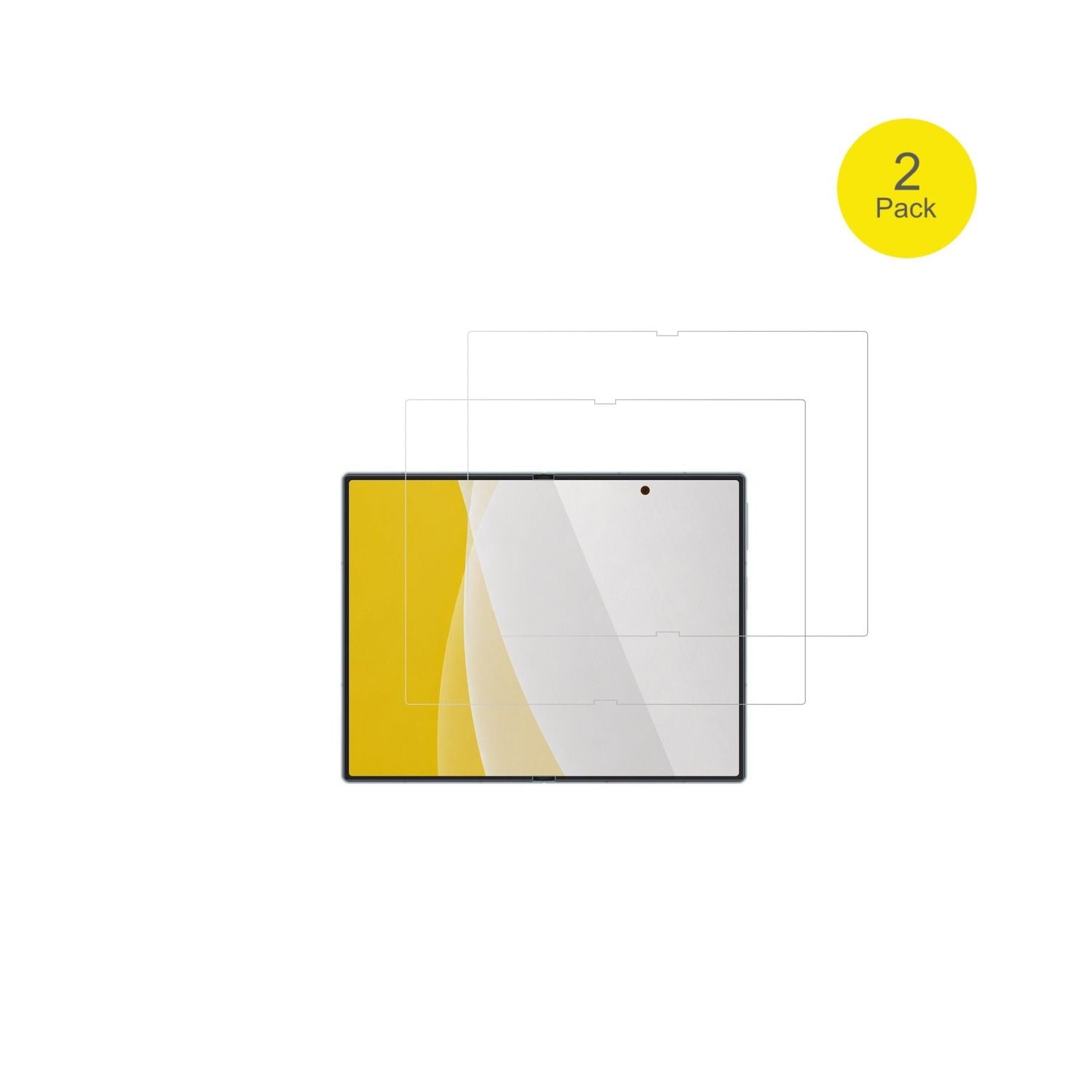 SamsungGalaxy Z Fold8 Innenseite mit aufgebrachter dipos Displayschutzfolie, glasklare Darstellung ohne Einschränkungen