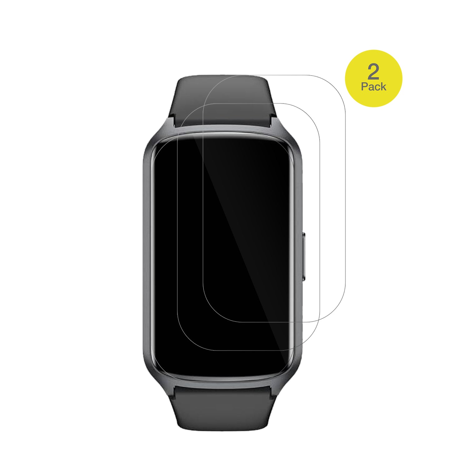 SanorumSmartwatch 1.47 Zoll mit aufgebrachter dipos Displayschutzfolie, glasklare Darstellung ohne Einschränkungen