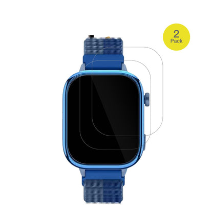 SanorumT40 4G Smartwatch mit aufgebrachter dipos Displayschutzfolie, glasklare Darstellung ohne Einschränkungen