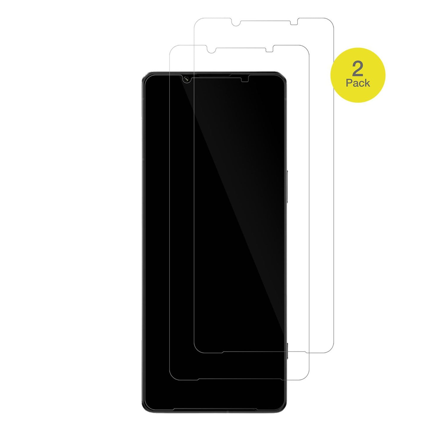 SonyXperia 1 IV mit aufgebrachter dipos Displayschutzfolie, glasklare Darstellung ohne Einschränkungen
